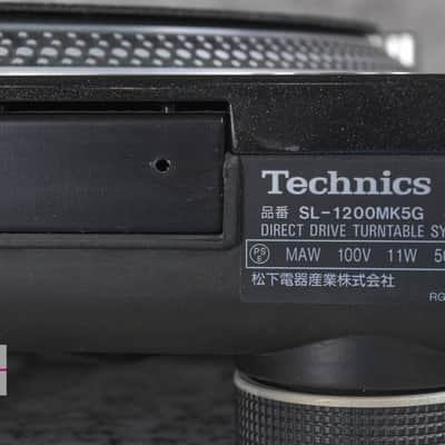 Technics SL-1200MK5G Black Direct Drive DJ turntable in Very Good Condition image 23