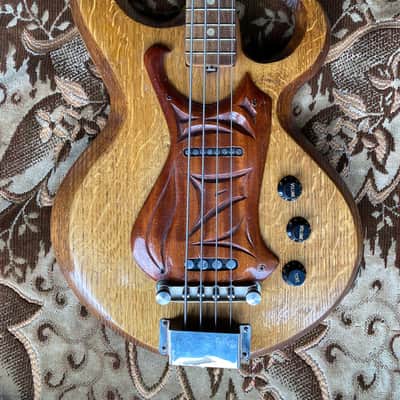 Handmade 1980s Bass Soviet USSR Vintage image 2