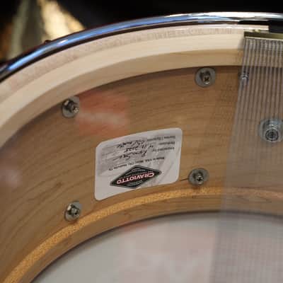 Craviotto Custom Shop 6.5X14" Snare Drum Maple w/ Maple Inlay (Oil Finish) image 10