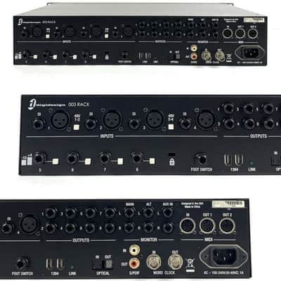 Digidesign Digi 003 Rack+ Rackmount Firewire Interface with 8 Mic Pres 2000s - Gray - TGHM image 5