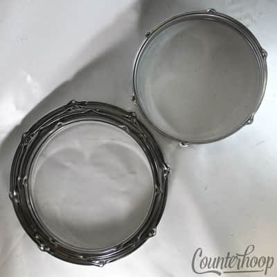 Pearl Chrome Rims Set 3x 12"+13",14",15",16" Tom Drum/Snare/Floor Hoops Taiwan image 4