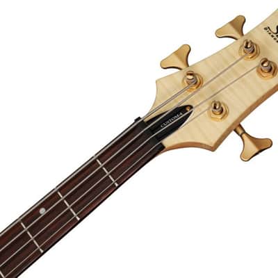 Schecter Stiletto Custom-4 Electric Four-String Bass Guitar - Natural Satin image 3