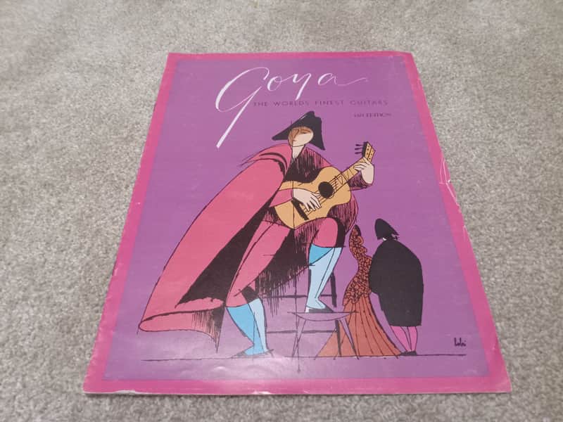 Vintage 1971 Goya Guitar Catalog! Rare, Original! Rare, Original Case Candy, Paperwork! image 1