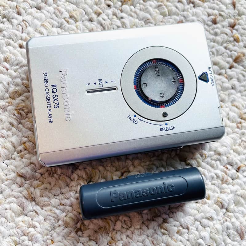 RARE] PANASONIC SX75 Walkman Cassette Player, EX Silver ! Running