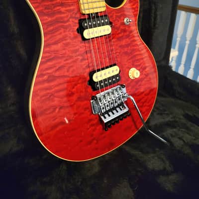 VIDEO! 1995 Ernie Ball Music Man EVH Eddie Van Halen Signature Red Quilt COLLECTOR GRADE 1 owner image 7