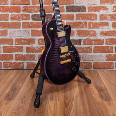 Gibson Custom Shop Les Paul Custom 70th Anniversary Flame Maple Top Purple Widow Burst 2022 w/OHSC image 3