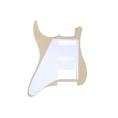 Brio 11 Hole Strat® Pickguard for Fender US/Mex Made Standard Stratocaster Modern Style Cream 1 Ply image 2