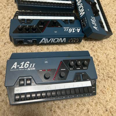 (4 units) Aviom A-16 II Personal Mixer 2000s - Blue image 4