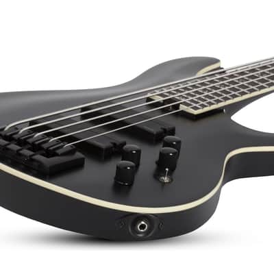 Schecter SLS Evil Twin-5 Bass Guitar - Satin Black (B-Stock) image 6