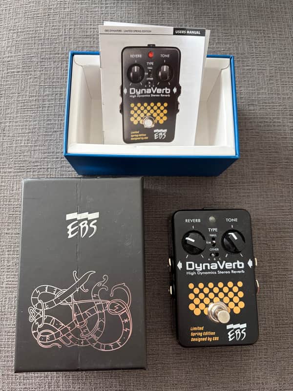 EBS DynaVerb Studio Edition Bass Reverb 2010s - Yellow/Black image 1