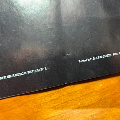 1994 Fender Instruction Manual - All American guitars and basses image 6