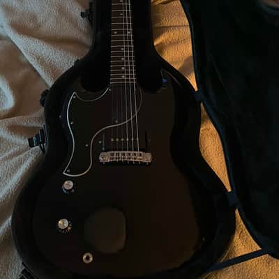 gibson sg junior jr black ebony left handed lefty guitar 2011-2013 image 6
