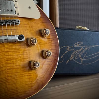 Gibson Custom Shop Billy Gibbons "Pearly Gates" Les Paul Std. VOS "Holy Grail" Ltd. Run! Serial: #BG145 nur 3,92kg!  2009 - VOS Pearly Gates Burst image 5