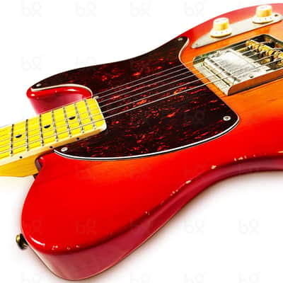 Sonic Angel Guitars Singletto Electric Guitar in Fire Burst image 5