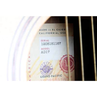 Taylor 2021 AD17 American Dream Grand Pacific Acoustic Guitar Regular Natural image 6