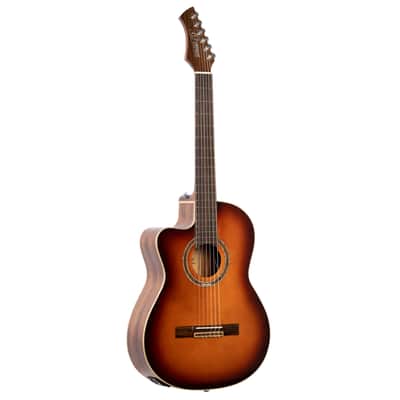 Ortega RCE238SN-FT-L Performer Series Solid Spruce Top Mahogany Neck Nylon 6-String Classical Acoustic-Electric Guitar w/Gig Bag For Left Hand Player image 6