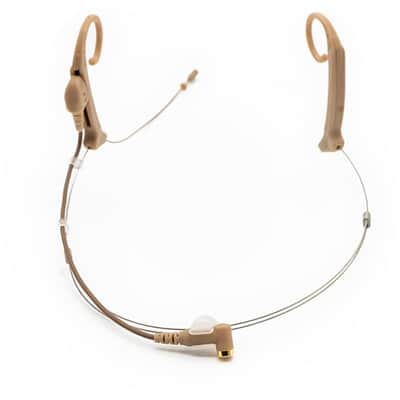 Thor AV SH20-T-3.5 Dual Ear Omnidirectional Headworn Microphone with 3.5mm Cable, Tan image 5