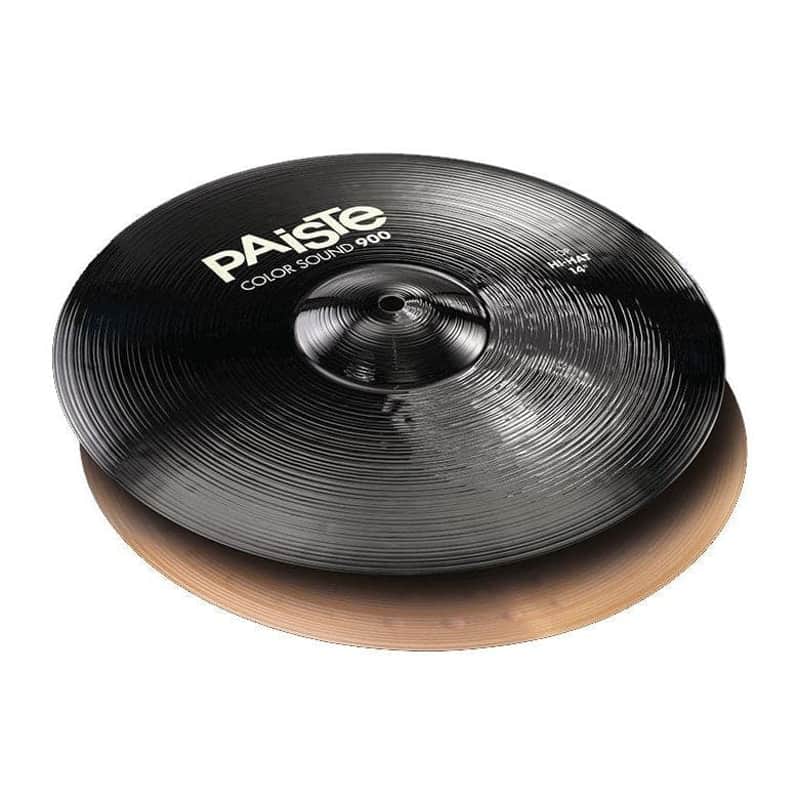 Paiste 900 Series Color Sound Black 14 Hi Hat Cymbals image 1