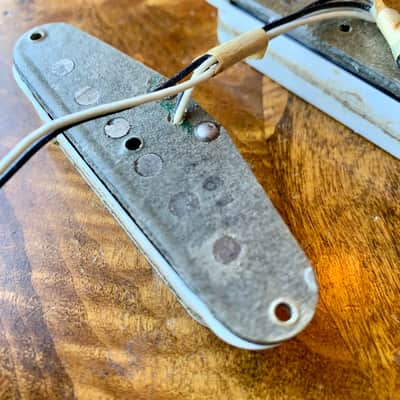 Fender Stratocaster pickups 1975 Grey Bottom original vintage USA strat image 5