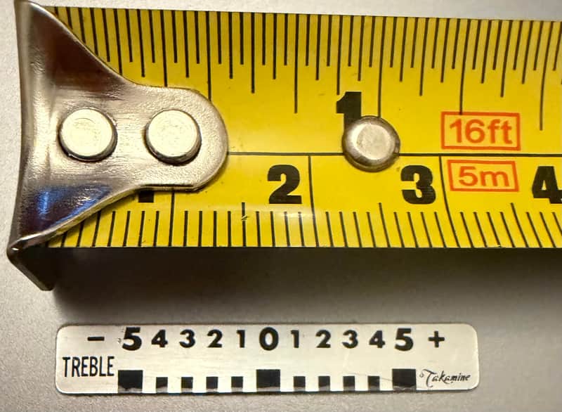 Takamine Acoustic EQ control Treble sticker 70s-80s image 1