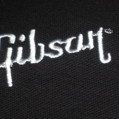 new (old stock) with hang tag (A+) genuine Gibson Black, 100% Cotton, Polo Style Short Sleeve Shirt, size M (medium) Manufacturers Item No: SGGABLMPOLOMD from the 2010s (but it is new) UPC # 711106561400 image 11