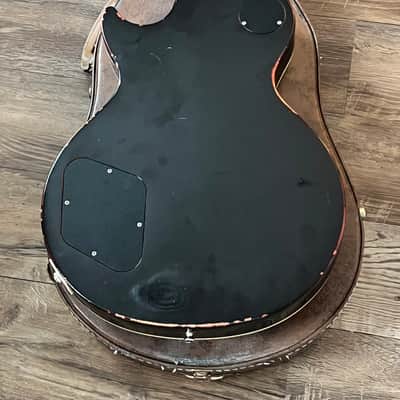 2013 Gibson Les Paul 1959 Reissue Historic Makeover Deluxe Package Blackburst Aged Brazilian image 10