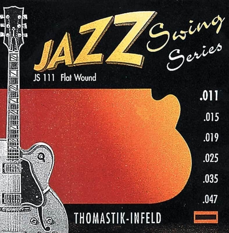 Thomastik-Infeld JS111 Jazz Swing Flatwound Jazz Guitar Strings Light (.011-.047) image 1
