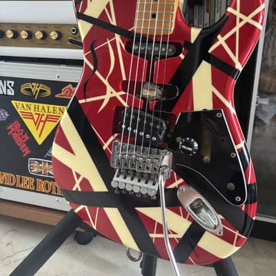 1983 ESP Japan VH-160 Kramer ad model real Frankenstrat EVH with hardcase image 10