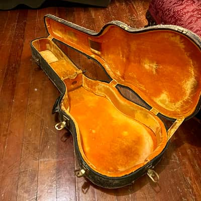 Ess & Ess Vintage Guitar Case 1950s - Black and Gold image 7