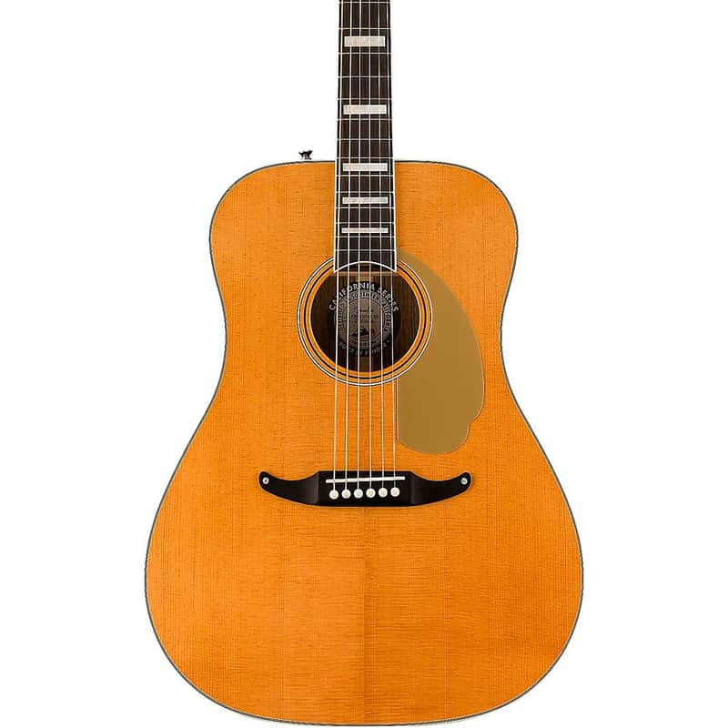 Fender California King Vintage Acoustic-Electric Guitar Regular Aged Natural image 1