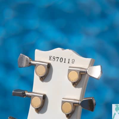 Greco EGC-600 1987 - Aged White - “Mint Collection” w Open "O" - Made in Japan image 14