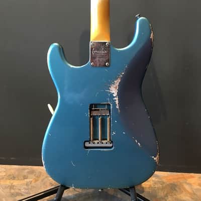 Made to Order - FRANCHIN Mercury F guitar Relic Aged 100% Nitro Lacquer (Sunburst/ Black/ White/ Blue/ Green/ Yellow/ Red/ Pink/ Burgundy/ Purple/ Gold/ Silver, etc.) Stratocaster-Strat-S-Style F-hole Thinline Made in Italy image 4
