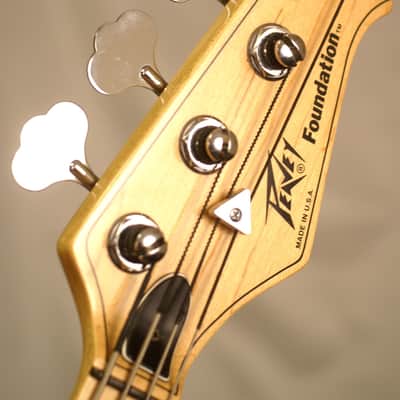 Peavey Foundation 1980's Blue electric bass guitar MADE IN USA with a hardshell case Near Mint image 12