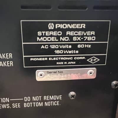 Pioneer SX-780 Vintage AM/FM Stereo Receiver Serviced-Fully Tested-NICE image 12