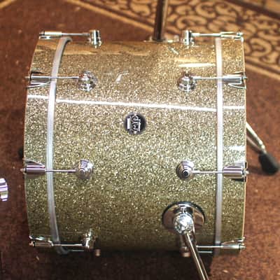 DW Performance Ginger Glitter Glass Bop Drum Set - 14x18, 8x12, 14x14 image 2