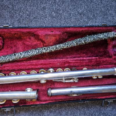 Yamaha YFL-225S Silver-Plated Flute, Japan, Very Good Condition image 6