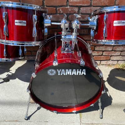 Holy Grail Drum Set! Yamaha Recording Custom 1970s - 1980s - World’s Most Recorded Drums ! Natural Wood Cherry Wood Walnut image 11