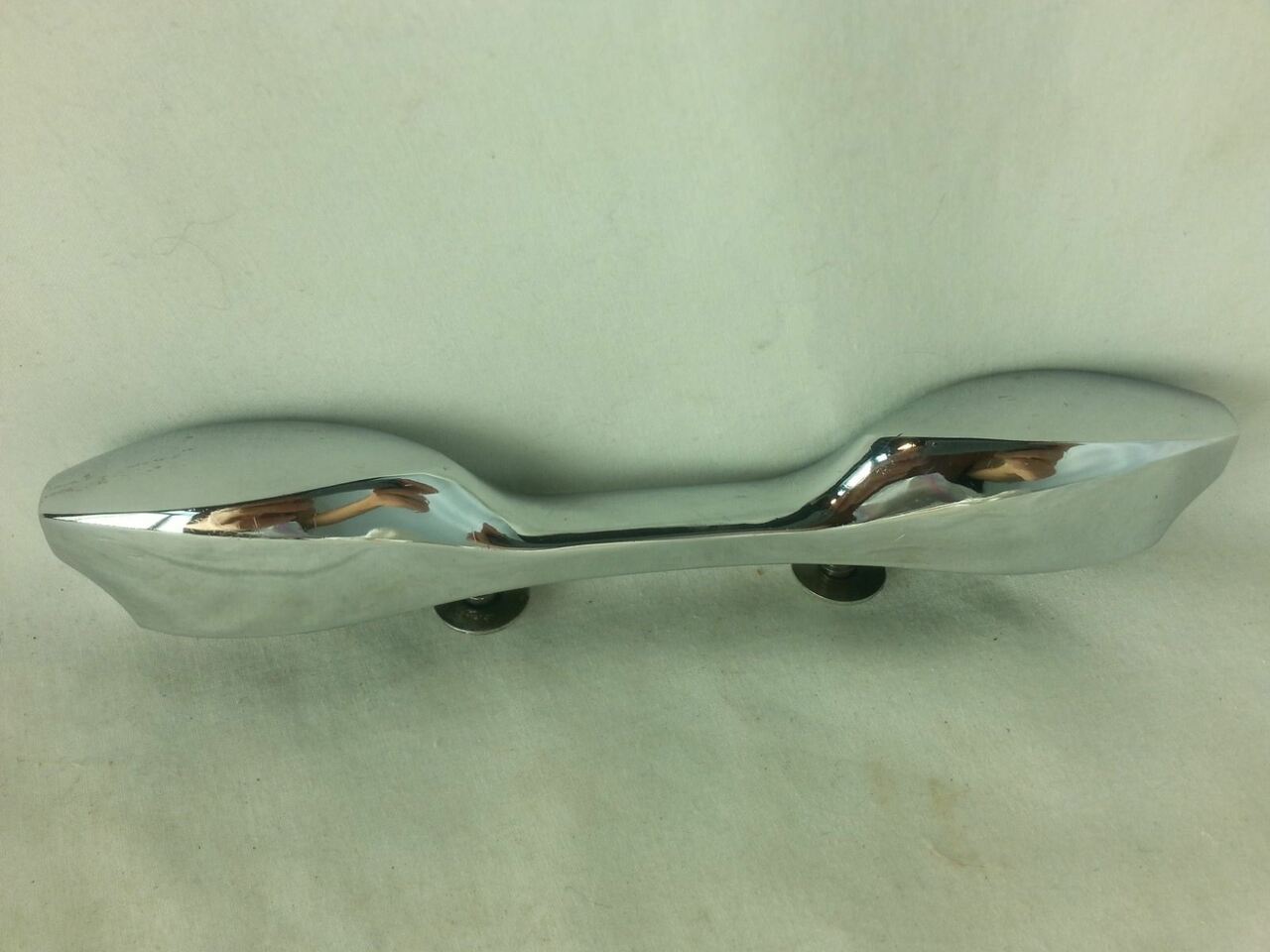 John Grey 1x Bass Drum Lugs Chrome Vintage 60s 2 3/8" England 7"-Long Autocrat* — main photograph
