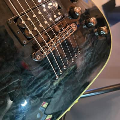 Schecter Omen Extreme-7 2010 - Present - See-Thru Black image 9