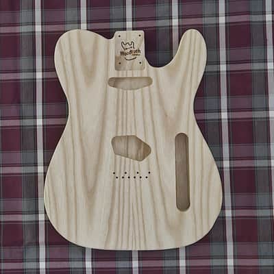 Woodtech Routing - Swamp Ash/Swamp Ash Chambered Telecaster Body - Unfinished image 1
