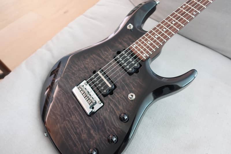 2015 Ernie Ball Music Man JP6 BFR – Quilt Maple Top – Rare All Rosewood Neck – Piezo – USA image 1