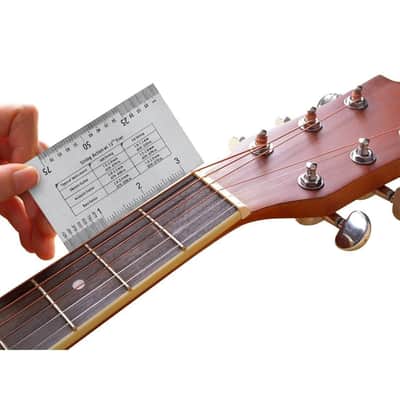 Guitar String Action Ruler Gauge Tool Measuring Kit For Electric Bass And Acoustic Guitar image 6