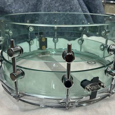 Spaun 7X14" Slotted Acrylic Snare Drum (314-1174) 2000's - Coke Bottle image 18