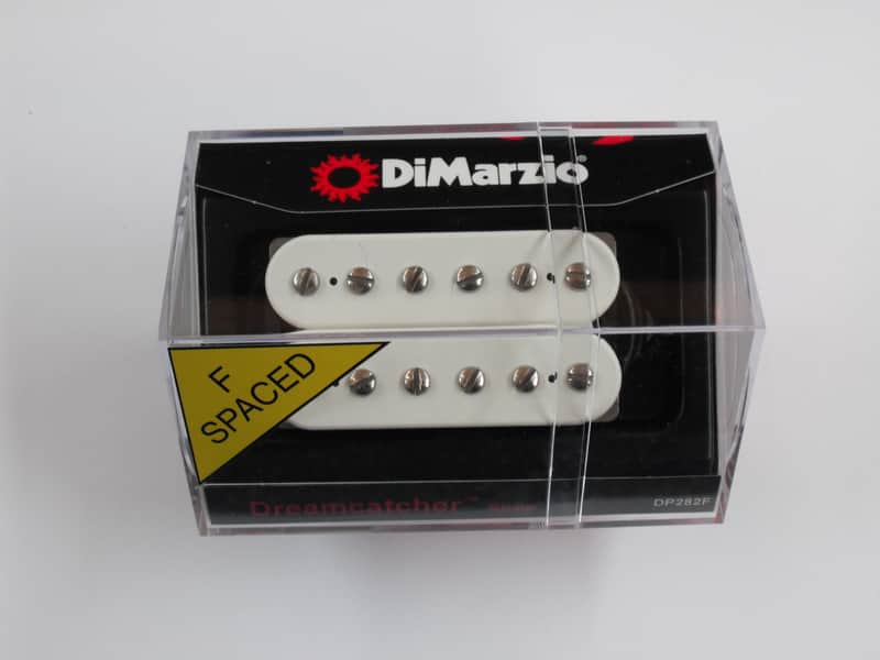 DiMarzio F-spaced Dreamcatcher Bridge Humbucker White W/Chrome Poles DP 282 image 1