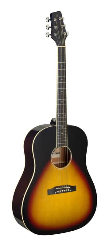 Stagg Left-Handed Dreadnought Guitar - Sunburst - SA35 DS-VS LH image 1