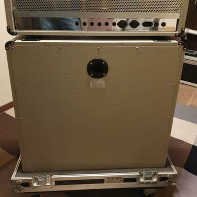 Marshall JCM25/50 "Silver Jubilee" Model 2555 2-Channel 100-Watt Guitar Amp Head and Cabinet 1987 - 1988 - Silver with Travel Cases image 16