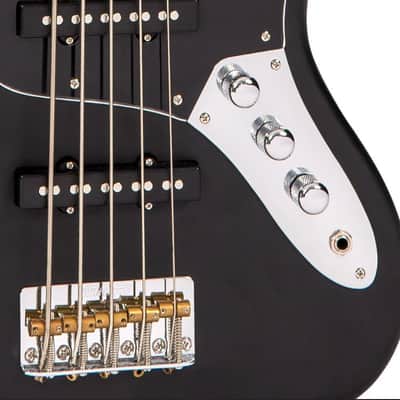 Vintage VJ75MBK Reissued Bass Black image 3