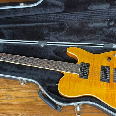 MINT Fender Special Edition Custom Telecaster WITH 90's CHAINSAW CASE FMT HH with Laurel Fretboard 2019 - Present - Amber image 1