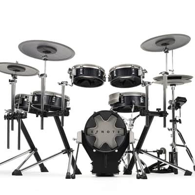 EFNOTE 3X Electronic Drum Set - Black Oak MONITOR KIT image 3