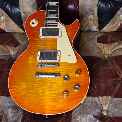 Gibson Les Paul Standard R0 1960 V2 60th Anniversary ARTIST OWNED by THE DARKNESS Dan & Justin Hawkins Orange Lemon Burst R9 59 60 Historic Custom Shop Reissue 1959 Transition Model image 25